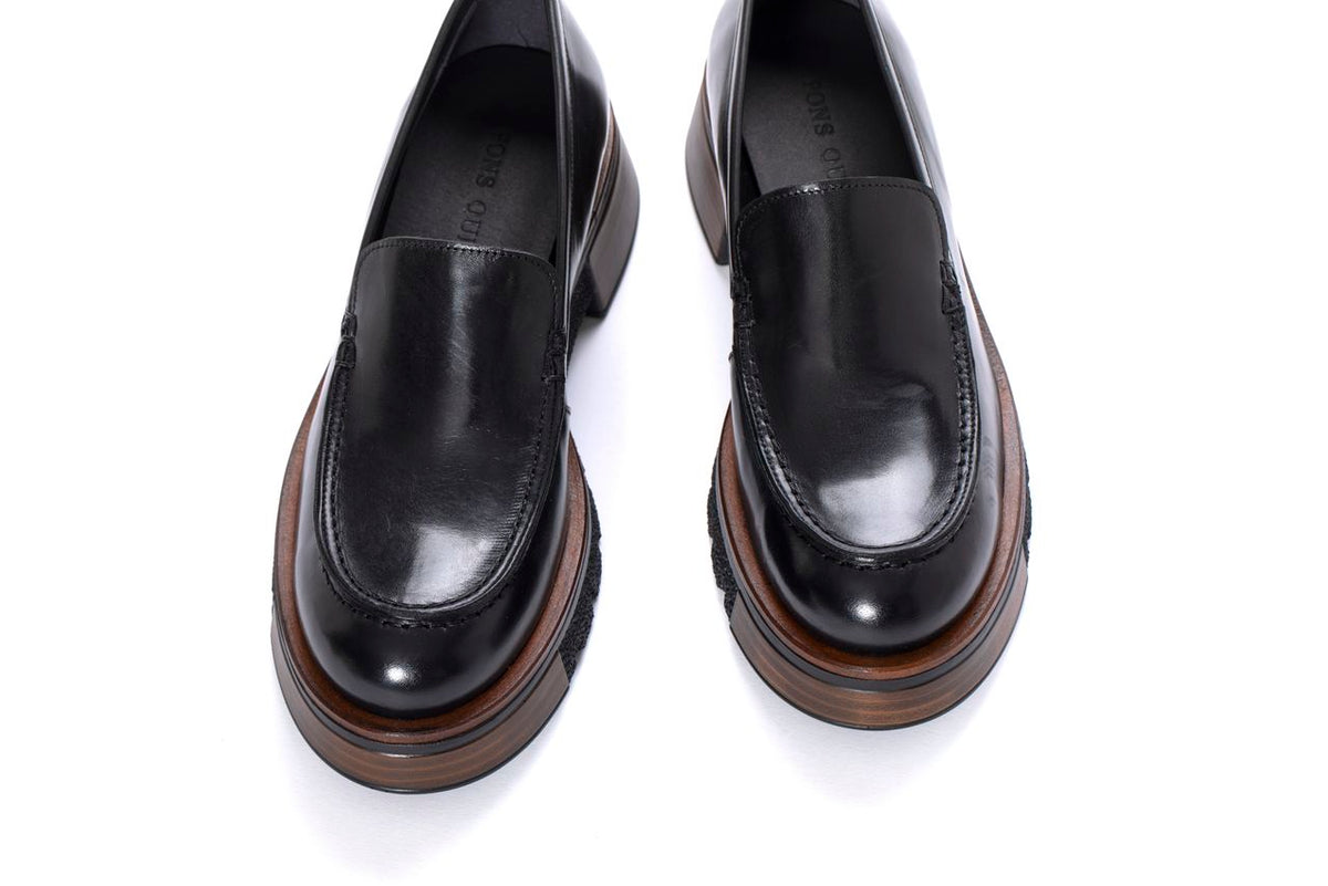 MOCASIN PLATAFORMA MALI NEPAL NEGRO