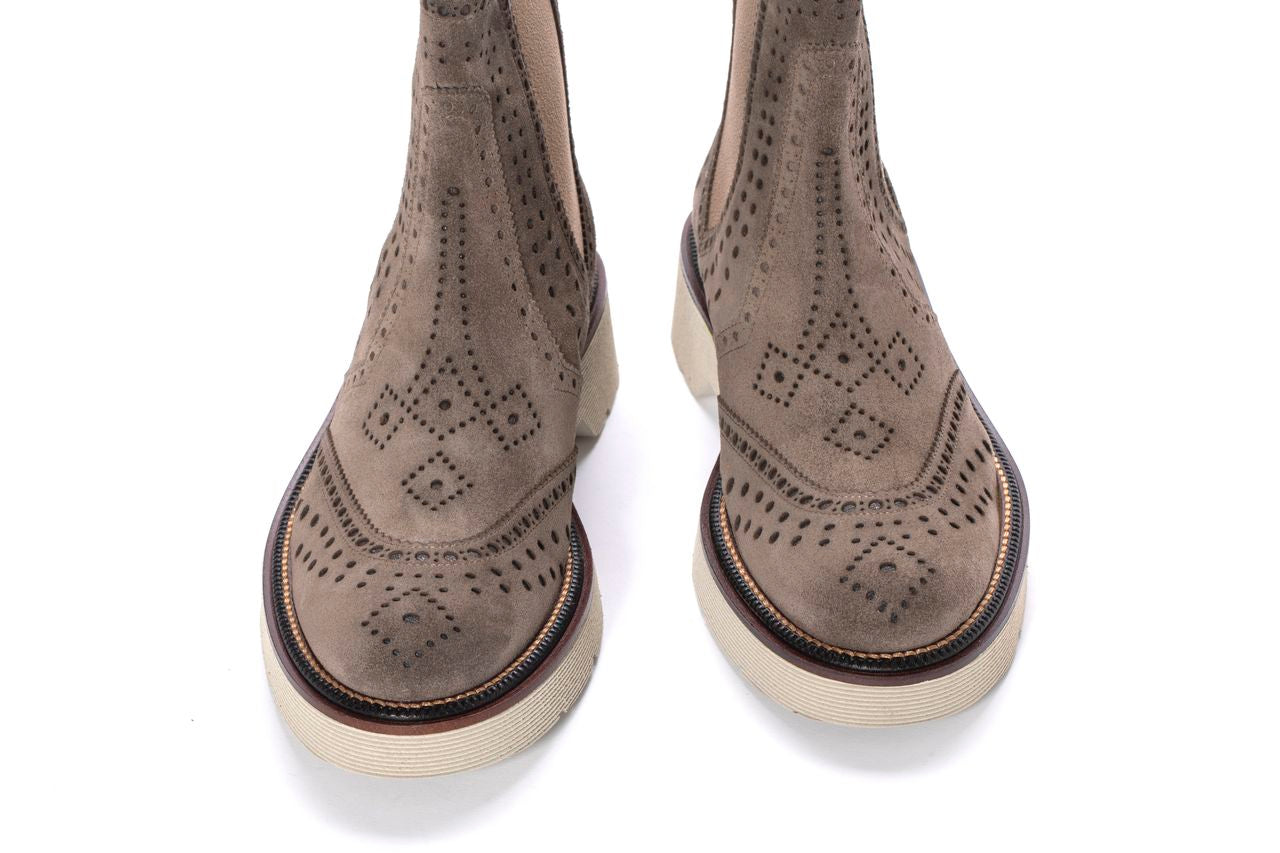 BOTIN PLATAFORMA JIMMY VELOUR TOPO