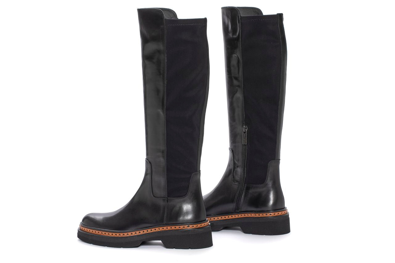 BOTA PLATAFORMA YANNY BABY CALF NEGRO