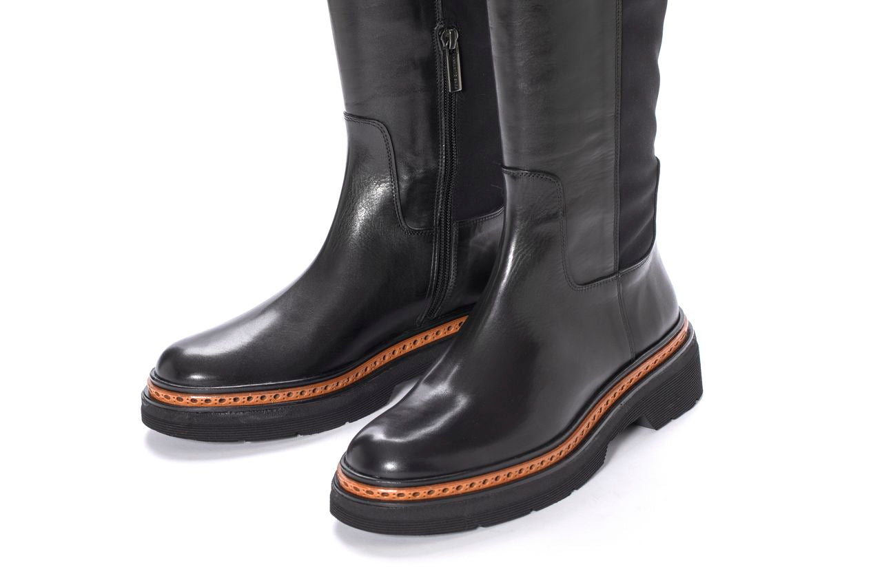 BOTA PLATAFORMA YANNY BABY CALF NEGRO