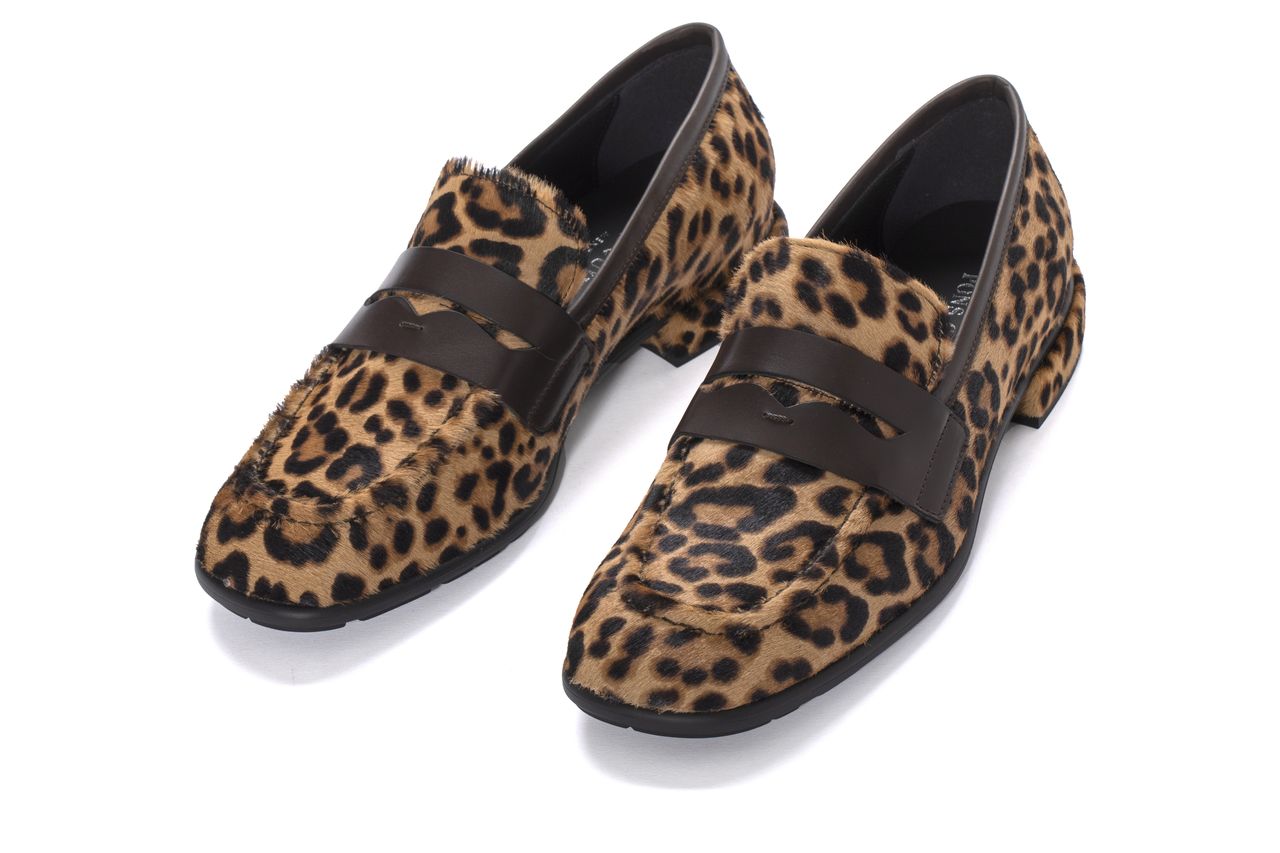 MOLLY PONY MACULATTO BEIGE FLAT MOCCASIN