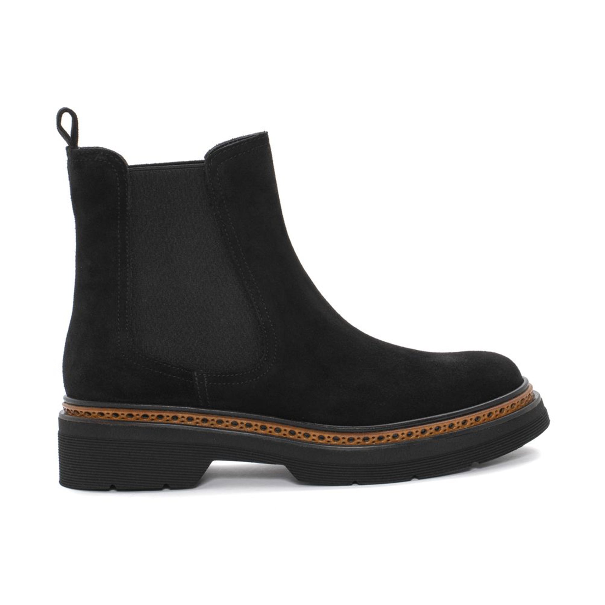 BOTIN PLATAFORMA YANNY VELOUR NEGRO
