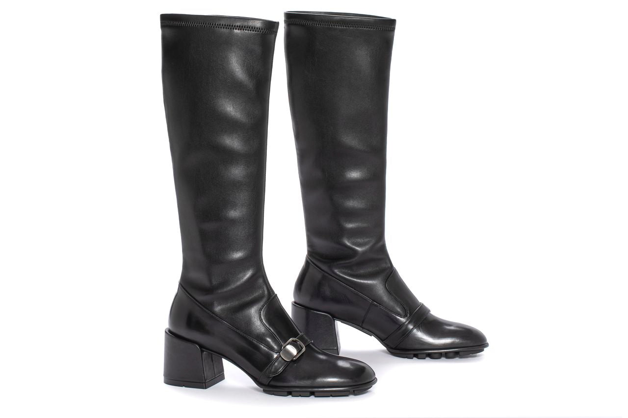 BOTA TACON VICHY BABY CALF + NAPA STRECH NEGRO