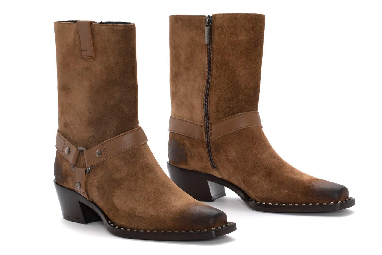 BOTA COWBOY IVETTE VELOUR TOFFE