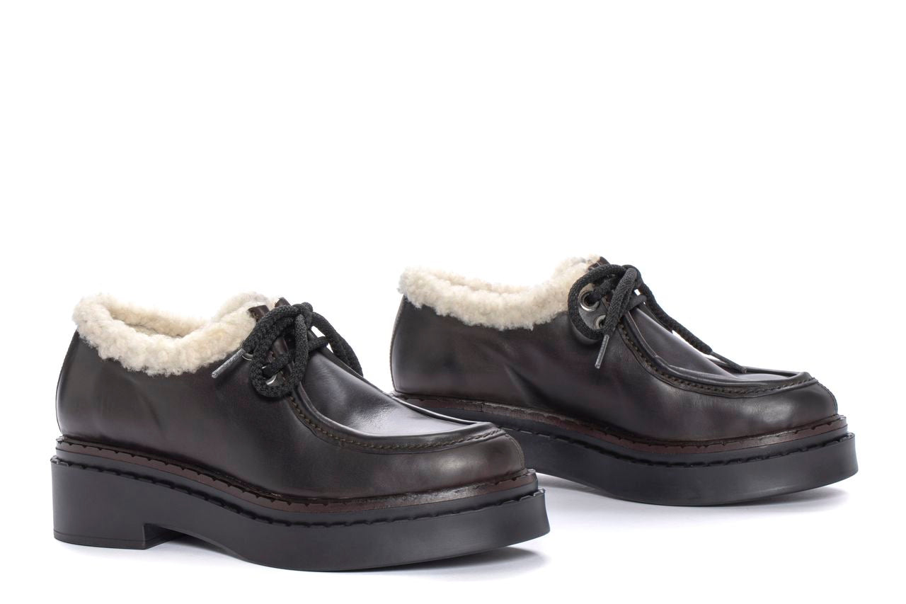 ZAPATO PLATAFORMA NADIA MAKETE EXPRESS + MOUTON BEIGE