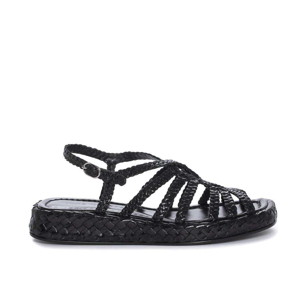 SANDALIA PLANA MALTA NEGRO