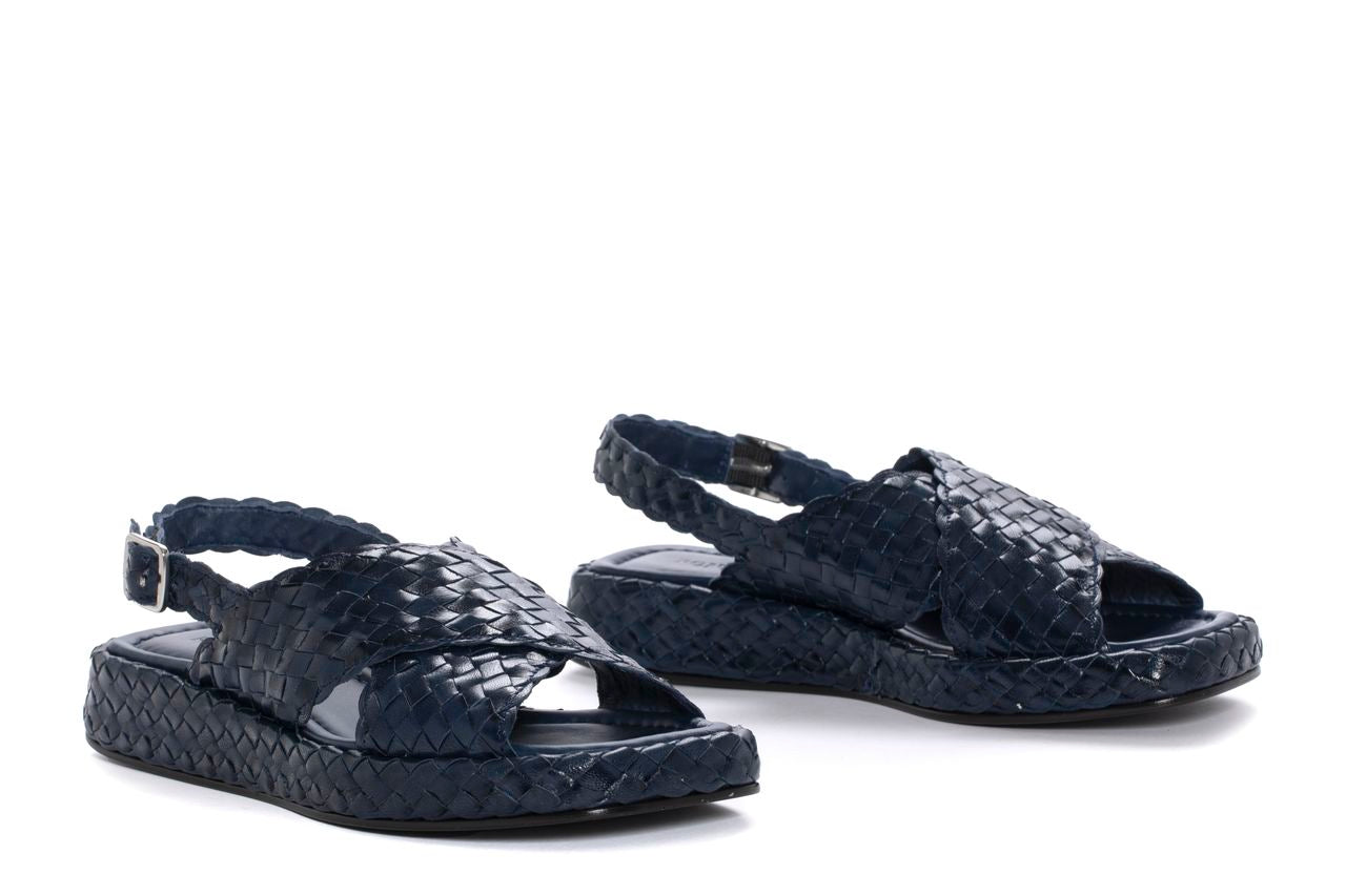 SANDALIA PLANA MALTA AZULON