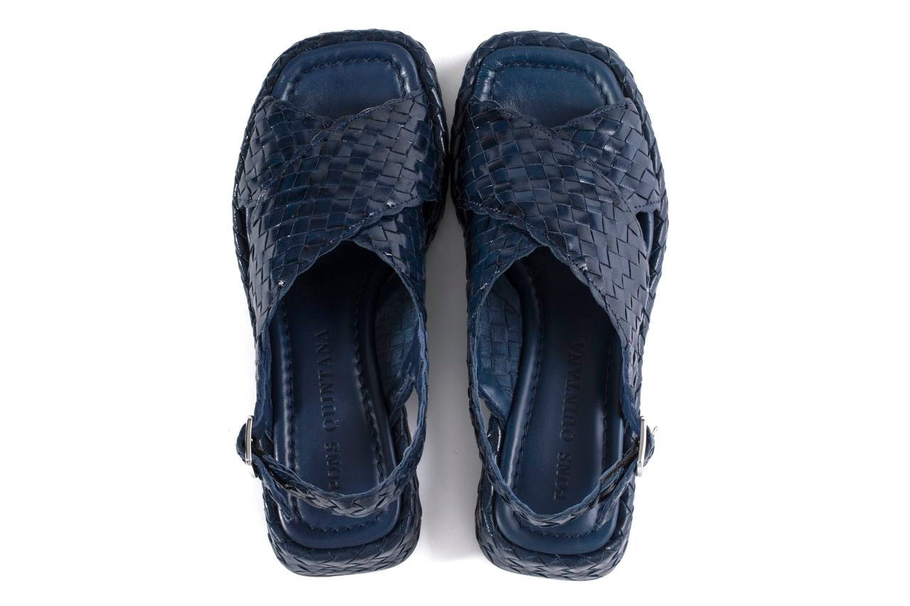 SANDALIA PLANA MALTA AZULON