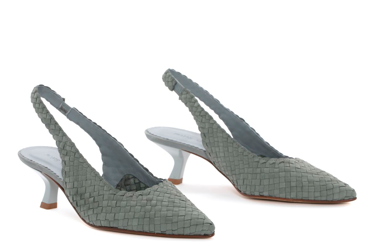 SANDALIA TACON CAROL VELVET ALGA