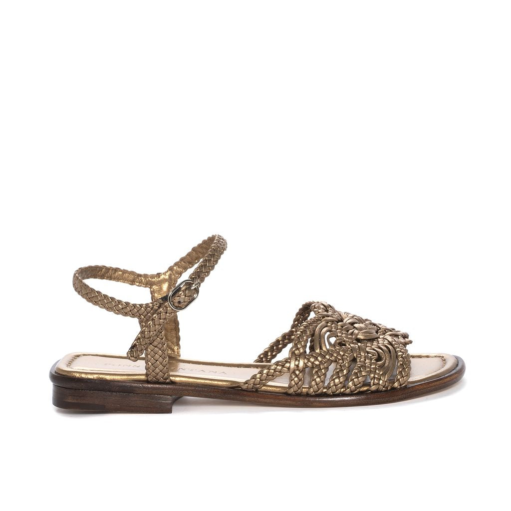 SANDALIA PLANA TINA METAL OASSI