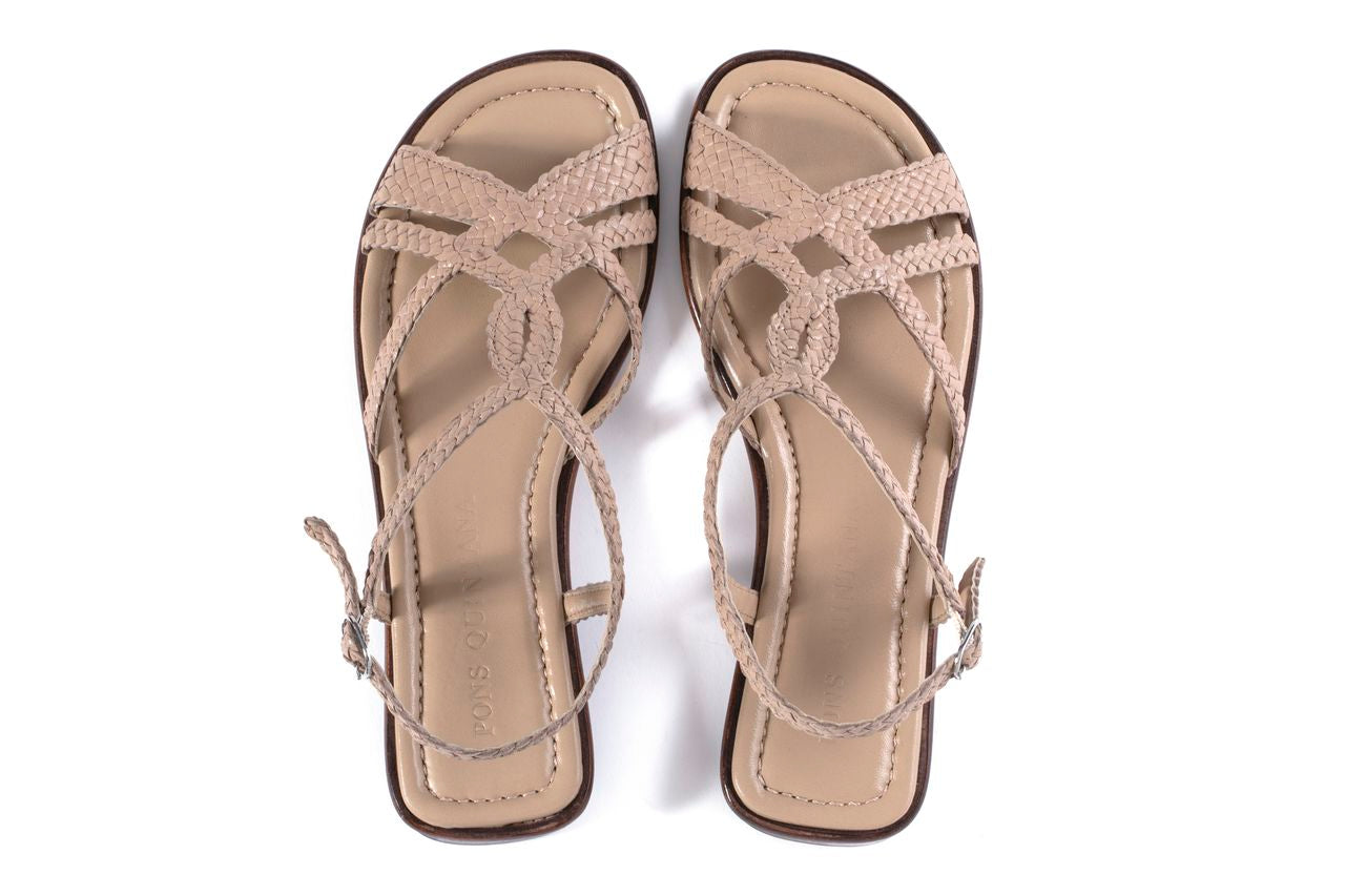 TINA FLAT SANDAL TAUPE