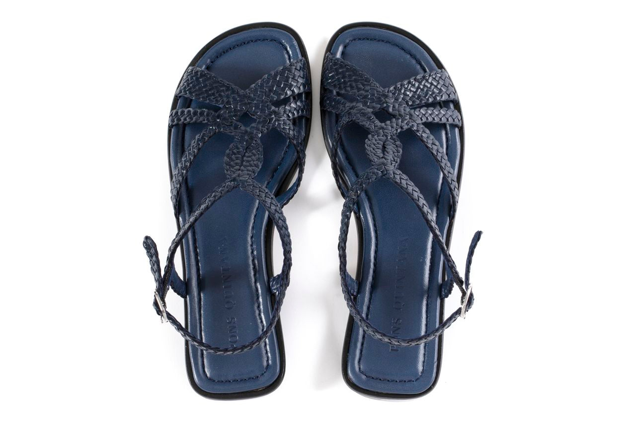 SANDALIA PLANA TINA AZULON