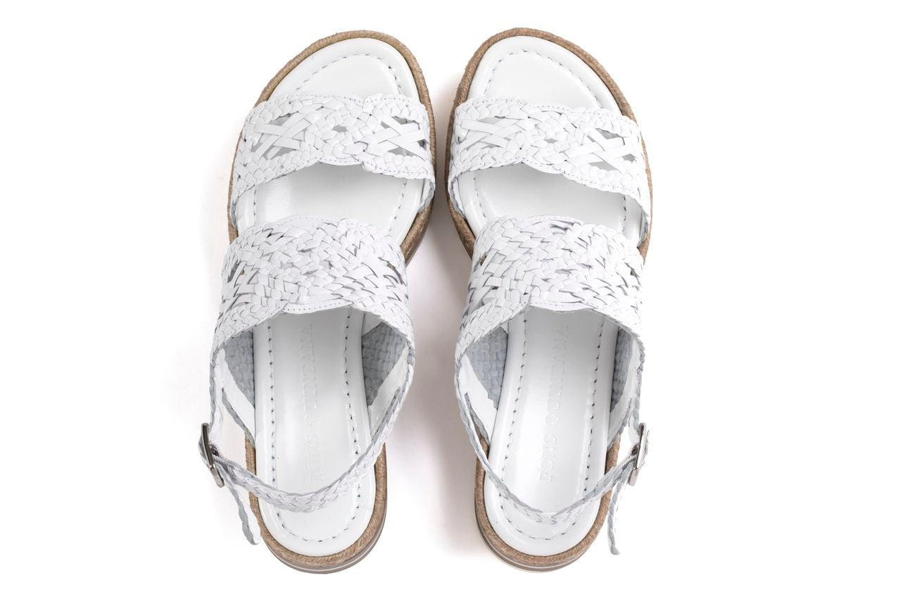 SANDALIA PLATAFORMA MILAN BLANCO