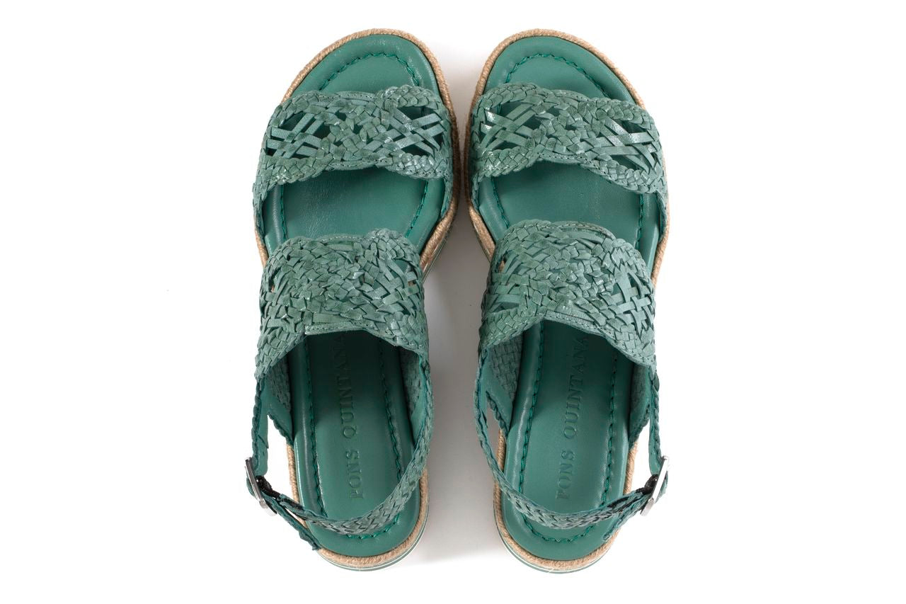 SANDALIA PLATAFORMA MILAN PETROL