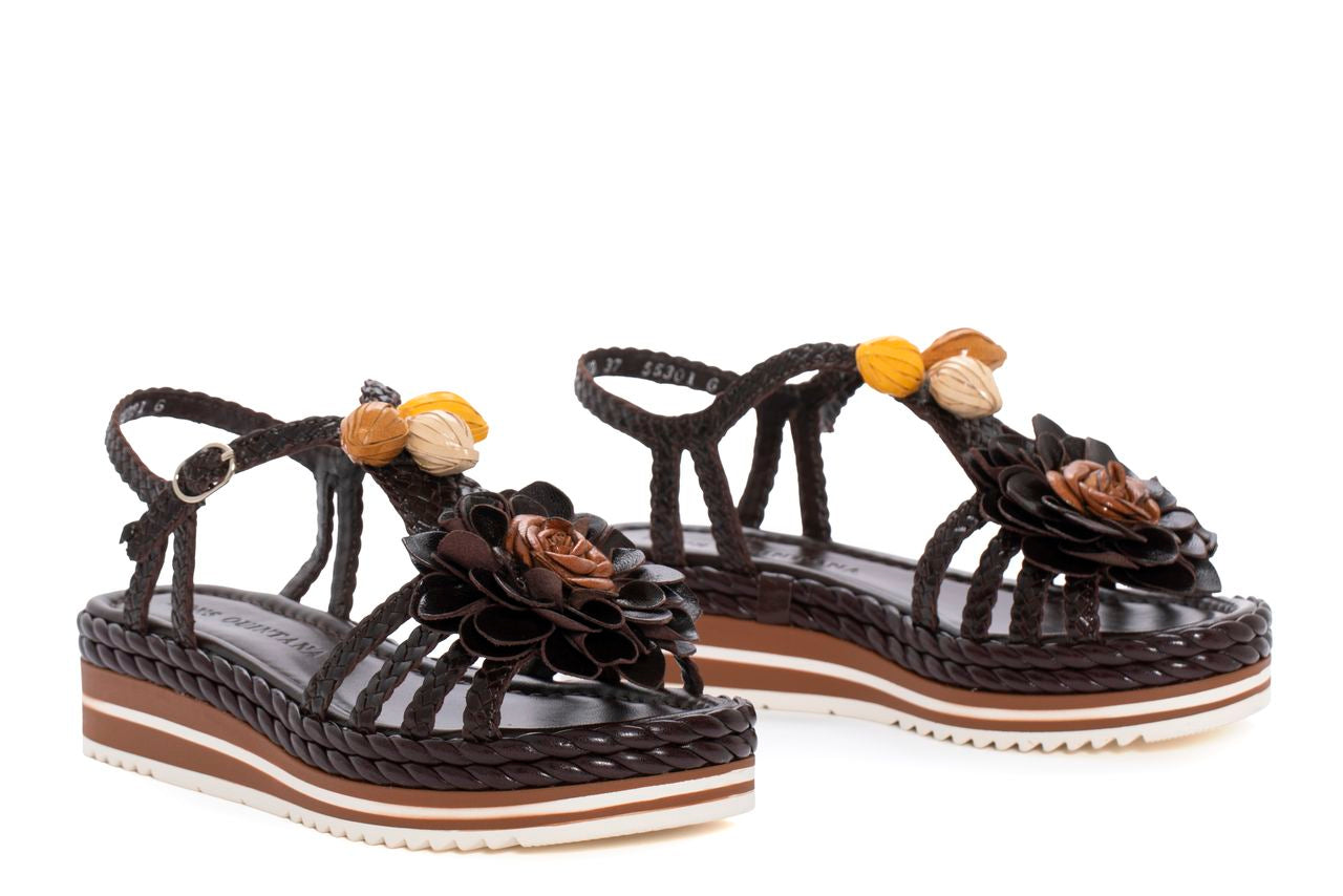 SANDALIA PLATAFORMA MILAN CAFE