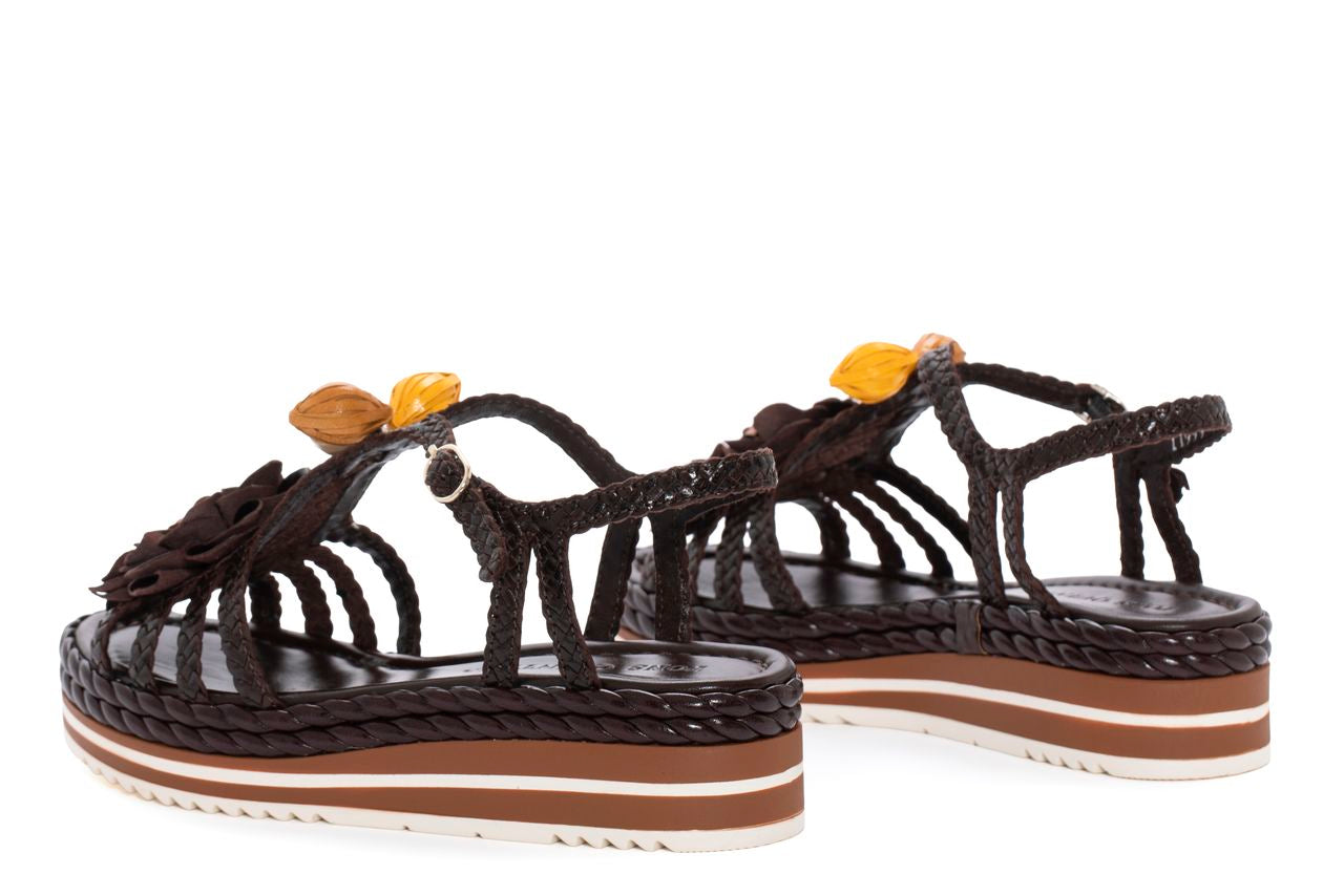 SANDALIA PLATAFORMA MILAN CAFE