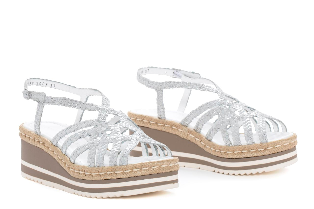 SANDALIA PLATAFORMA PADOVA GAUDET BLANCO