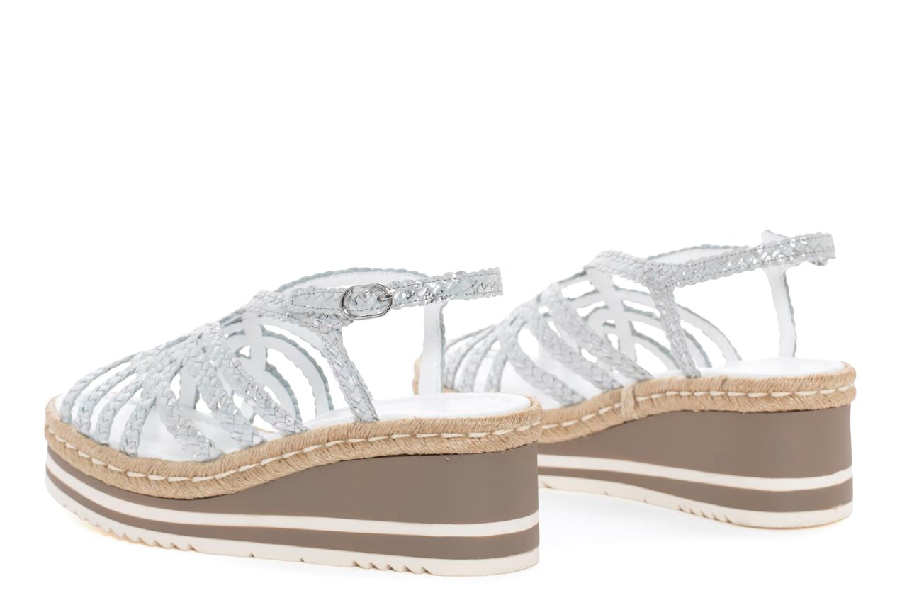 SANDALIA PLATAFORMA PADOVA GAUDET BLANCO