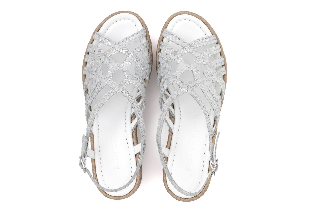 SANDALIA PLATAFORMA PADOVA GAUDET BLANCO