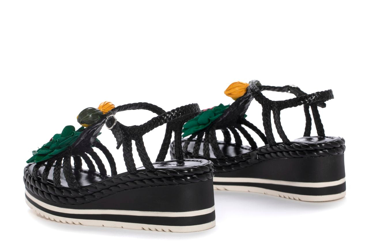 SANDALIA PLATAFORMA PADOVA NEGRO