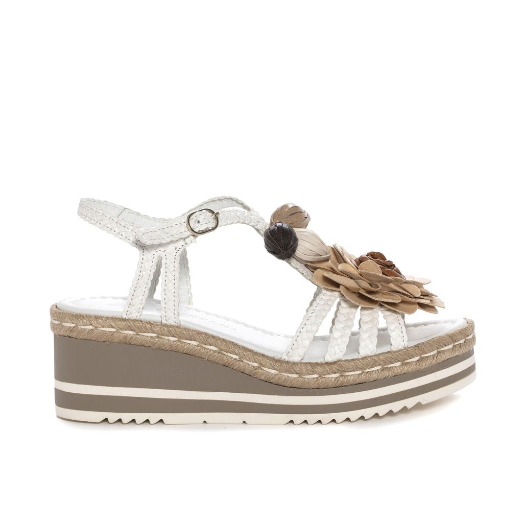 SANDALIA PLATAFORMA PADOVA WET MILK