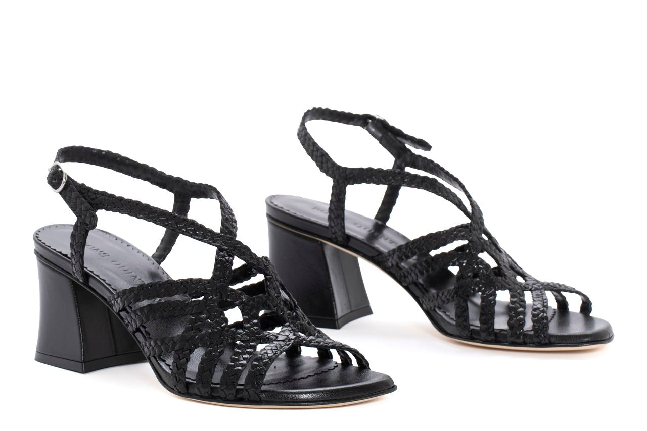 SANDALIA TACON TURIN NEGRO