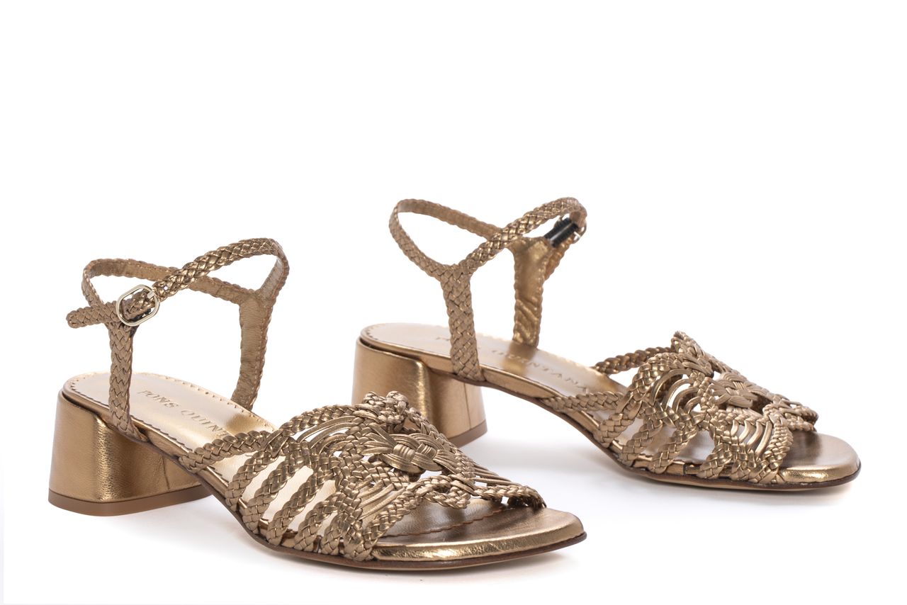 SANDALIA TACON INGRIT METAL OASSI