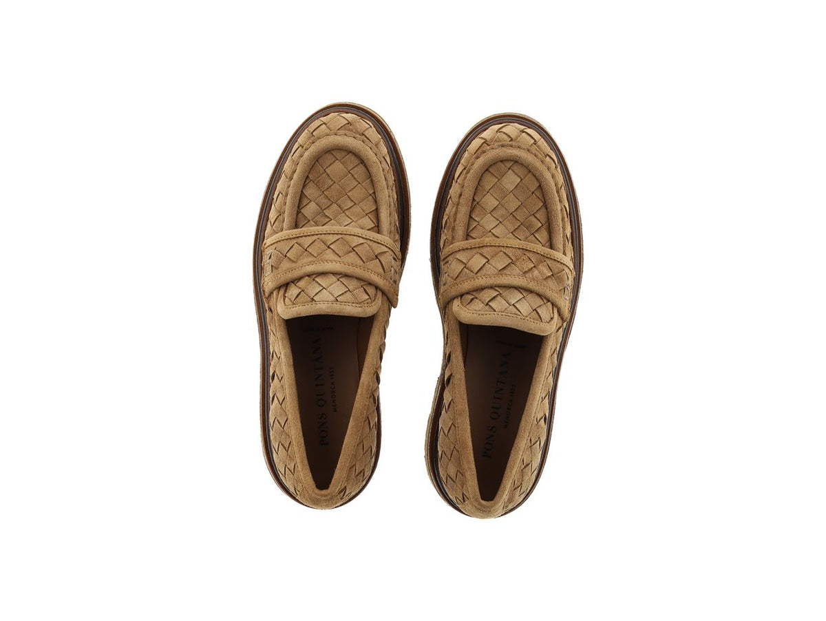MOCASIN PLATAFORMA YANNY 10MM VELOUR TOFFE