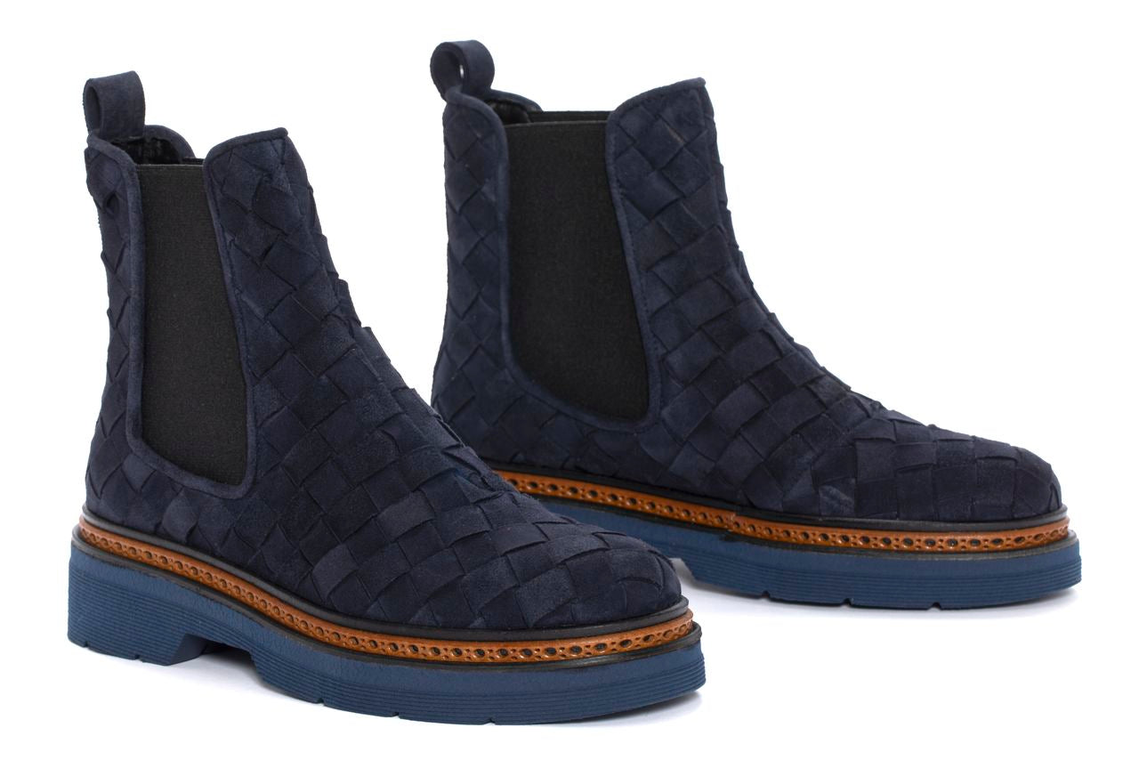 BOTIN PLATAFORMA YANNY 15MM VELOUR OCEANO