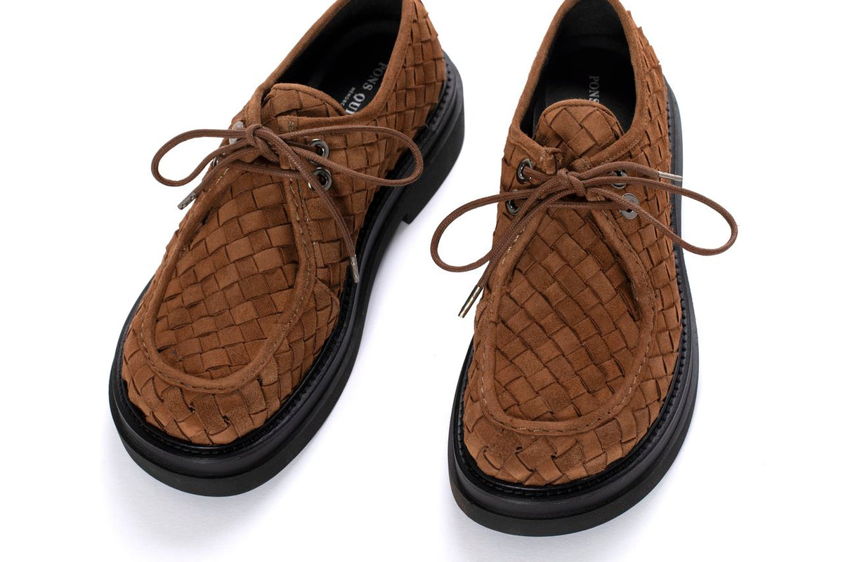 BLUCHER PLATAFORMA CORAL 10MM VELOUR TOFFE
