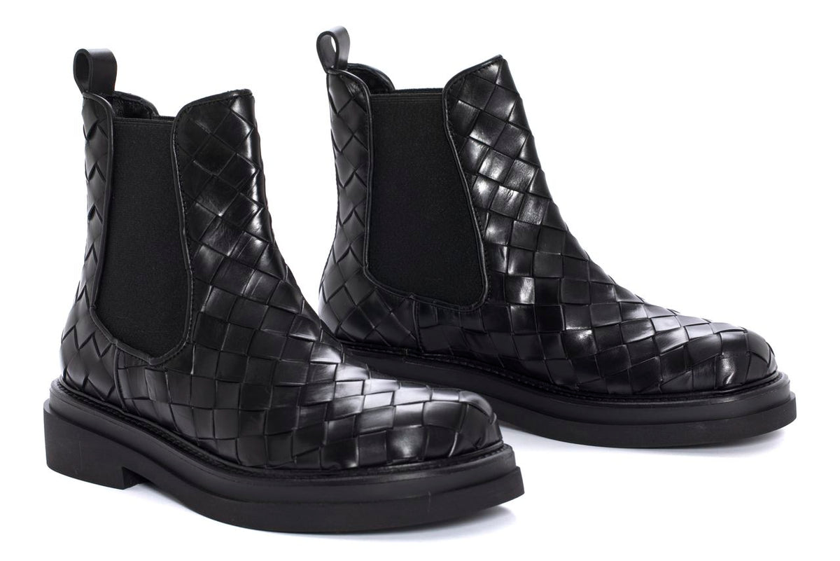 BOTIN PLATAFORMA CORAL 15MM CALF NEGRO
