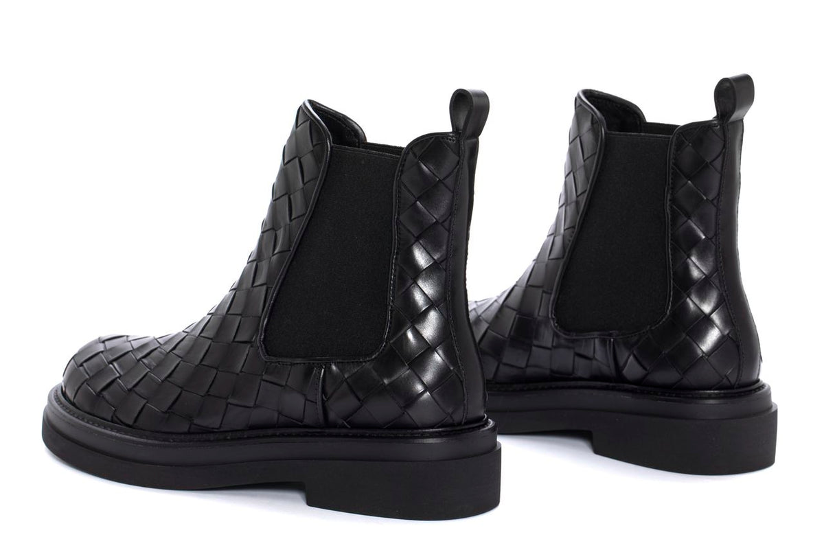 BOTIN PLATAFORMA CORAL 15MM CALF NEGRO