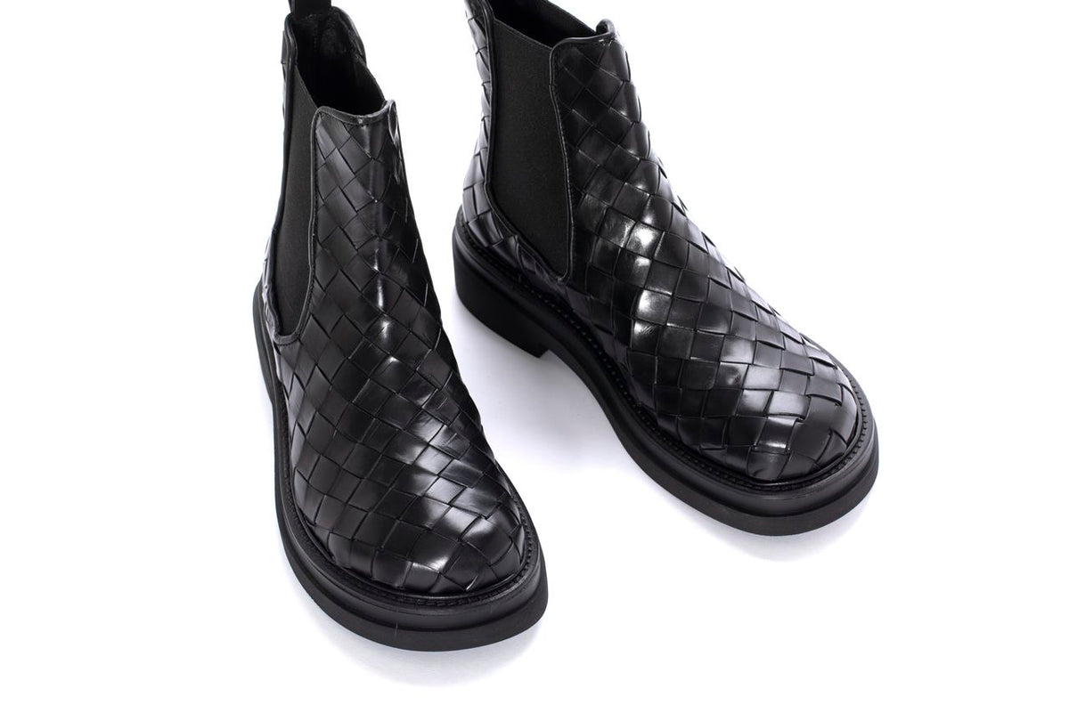 BOTIN PLATAFORMA CORAL 15MM CALF NEGRO