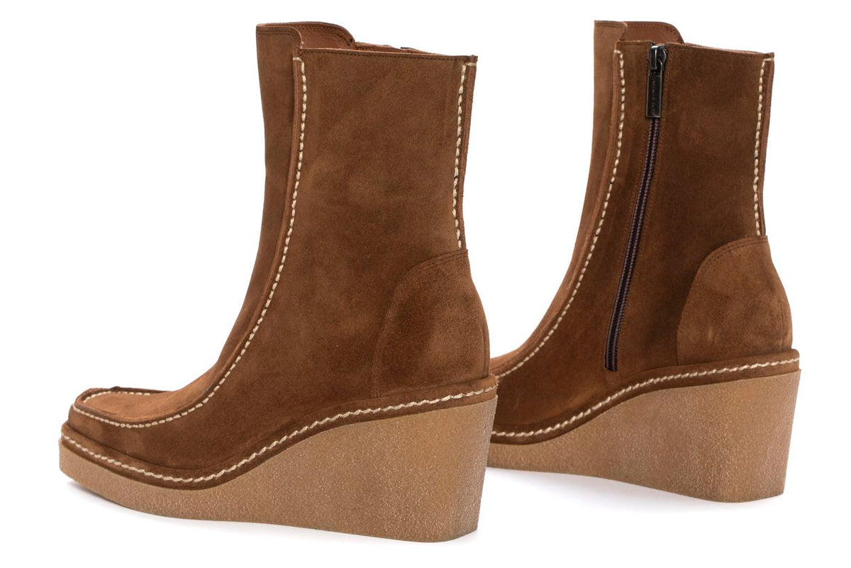 BOTIN PLATAFORMA ESTELA VELOUR TOFFE