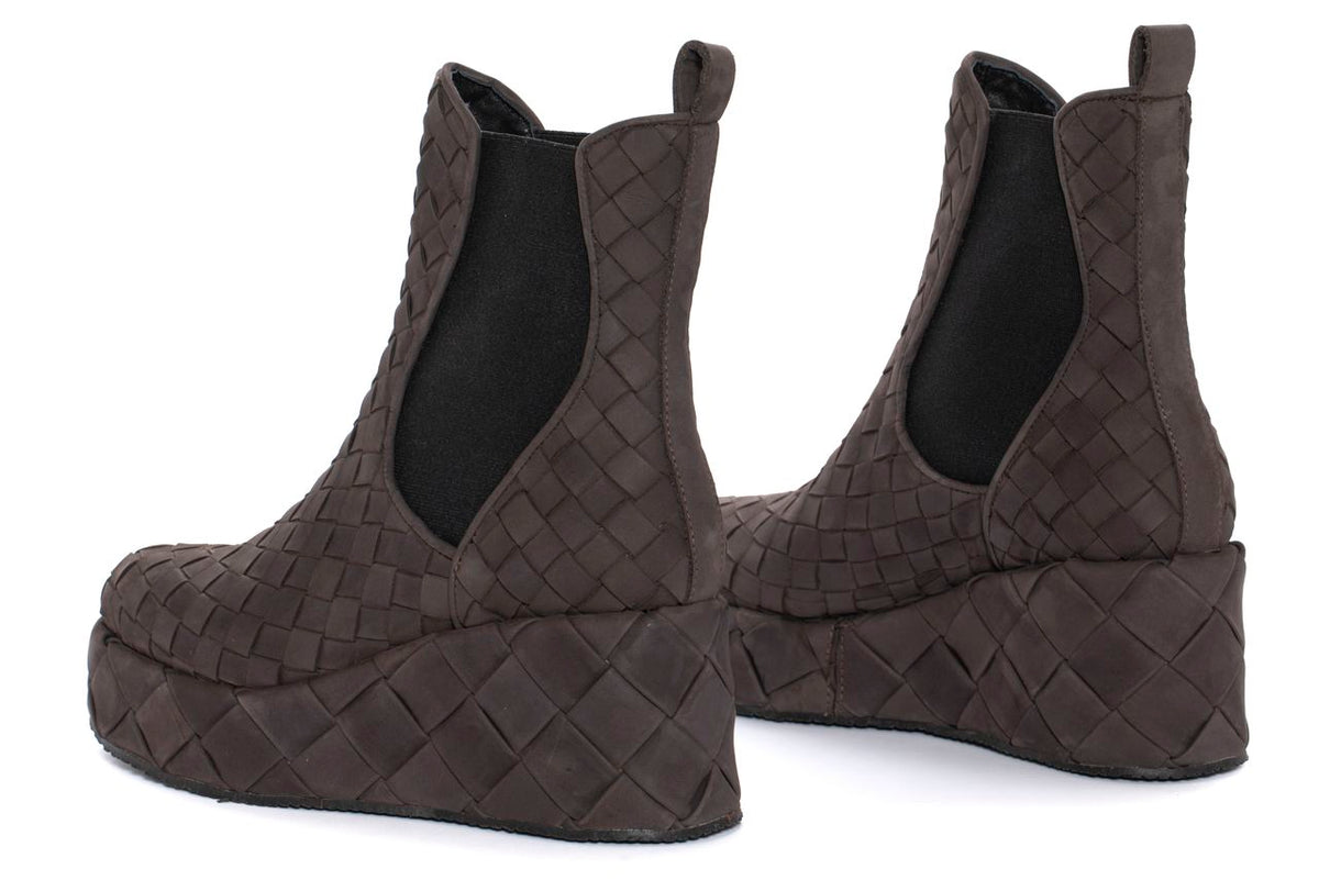 BOTIN DE PLATAFORMA DALIA VELOUR SASSO
