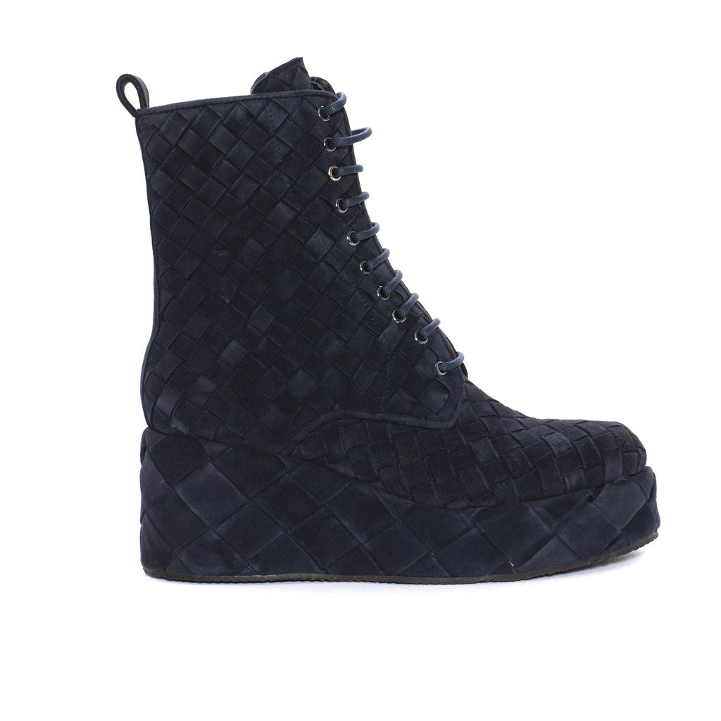 BOTIN PLATAFORMA DALIA VELOUR 12 MM OCEANO