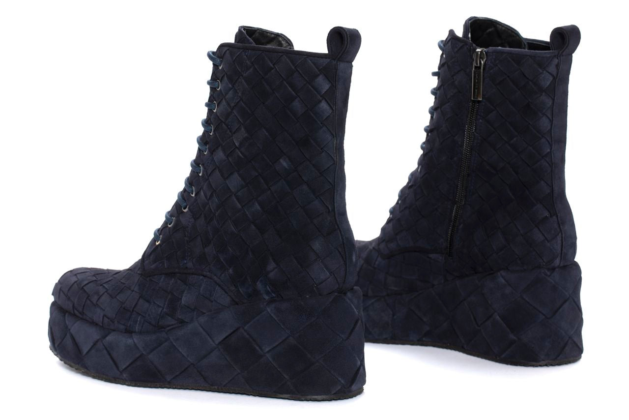 BOTIN PLATAFORMA DALIA VELOUR 12 MM OCEANO