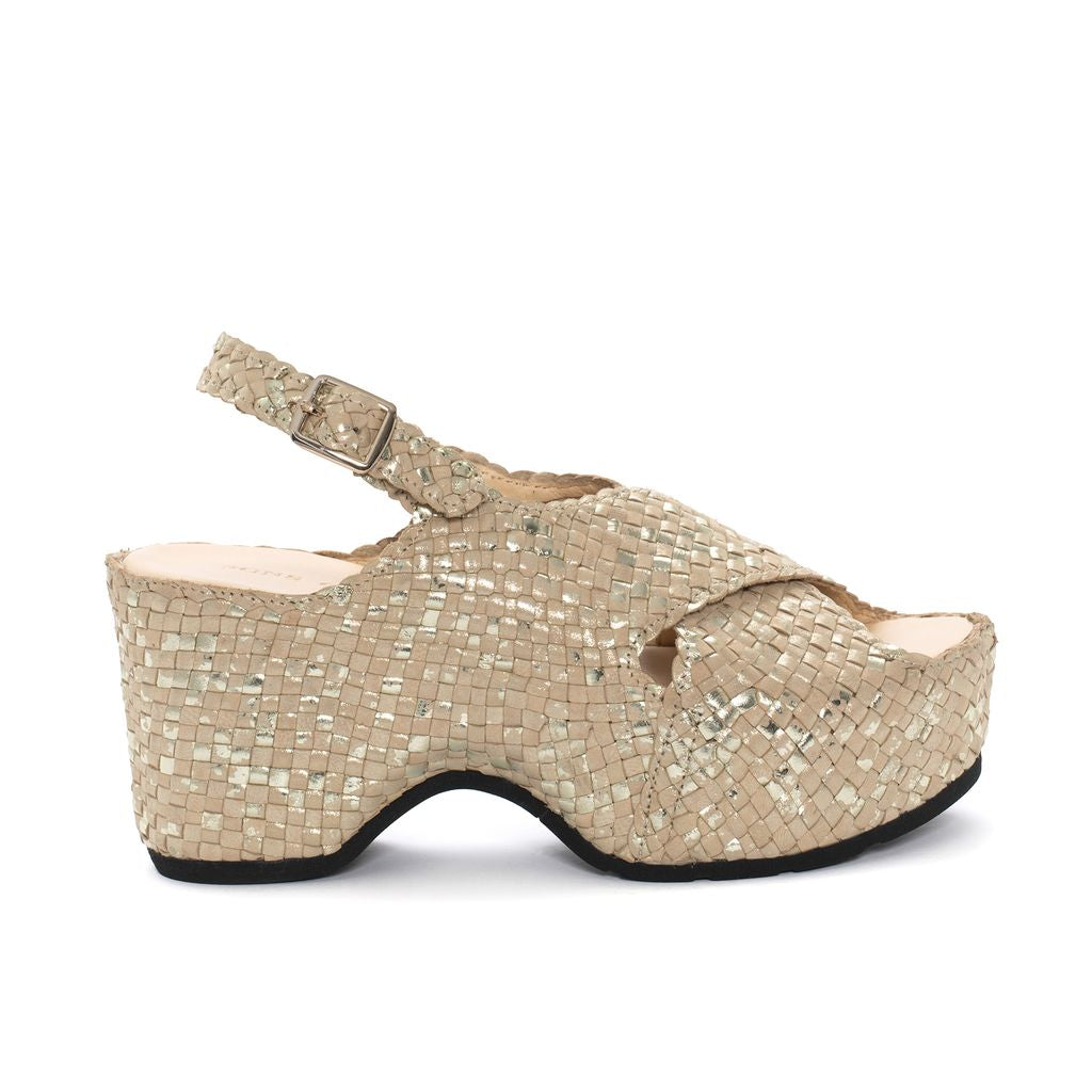SANDALIA PLATAFORMA DELHI GAUDET IVORY