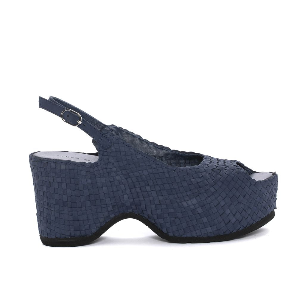 SANDALIA PLATAFORMA DELHI VELVET AZULON