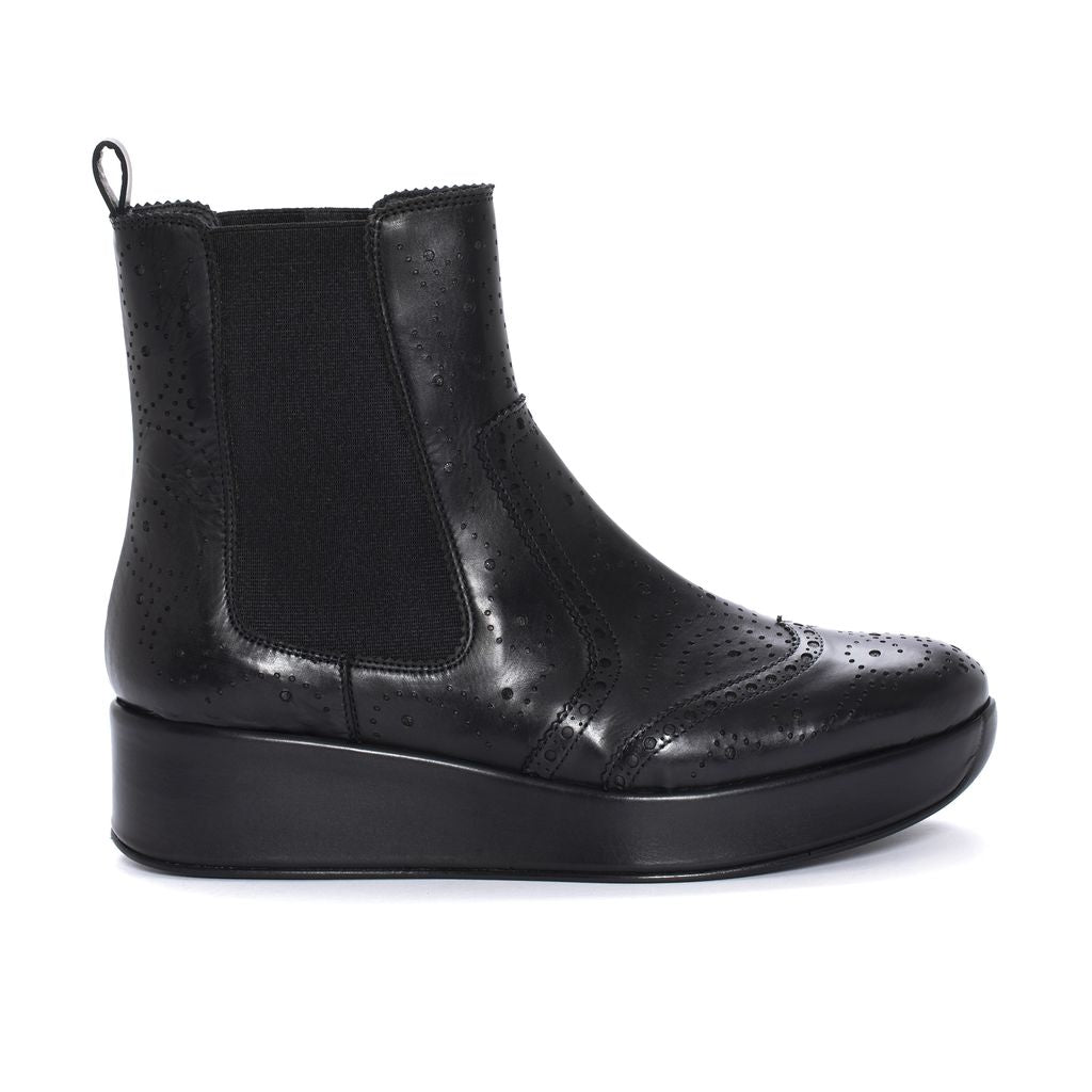 BOTIN PLATAFORMA CERTIER BABY CALF NEGRO