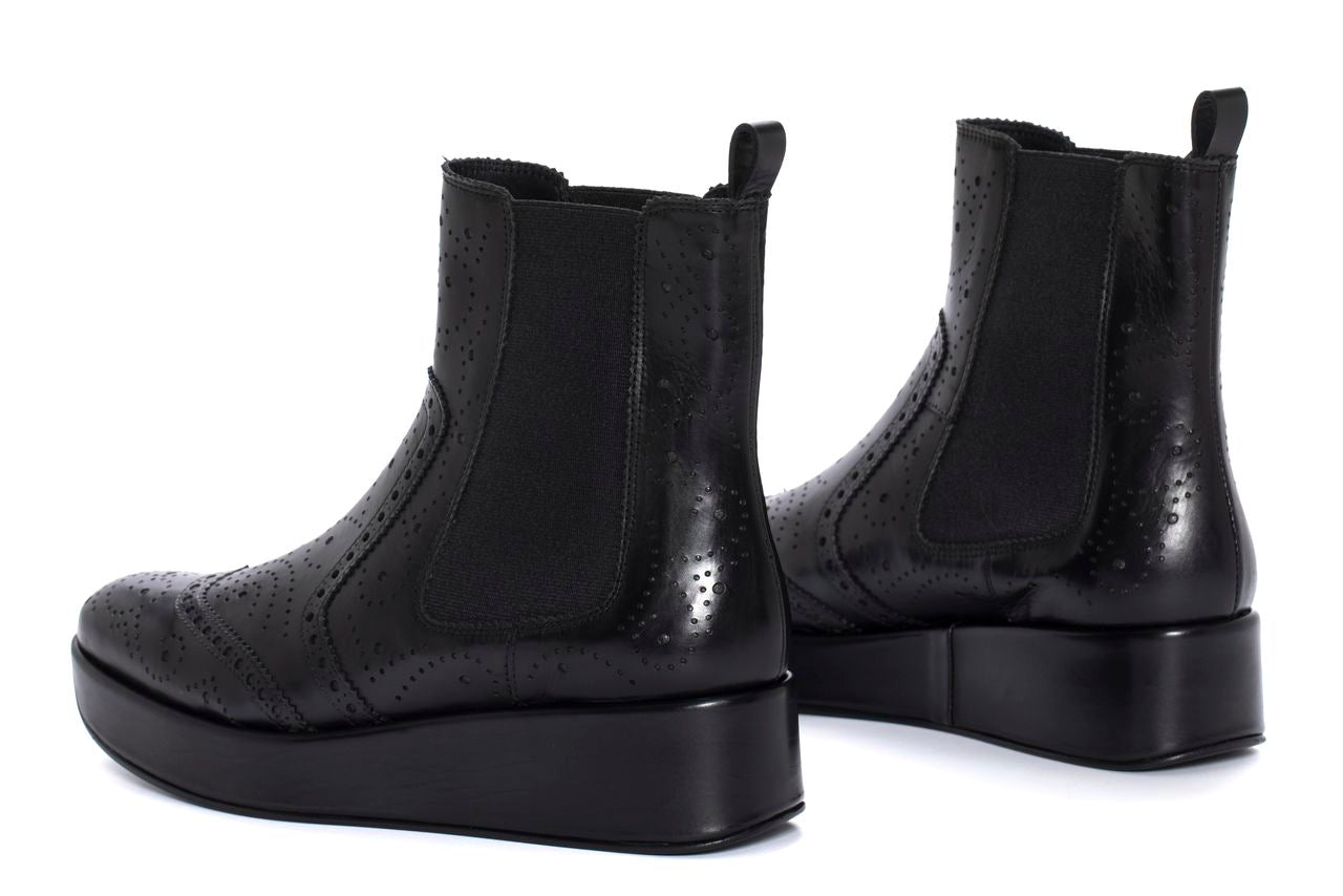 BOTIN PLATAFORMA CERTIER BABY CALF NEGRO
