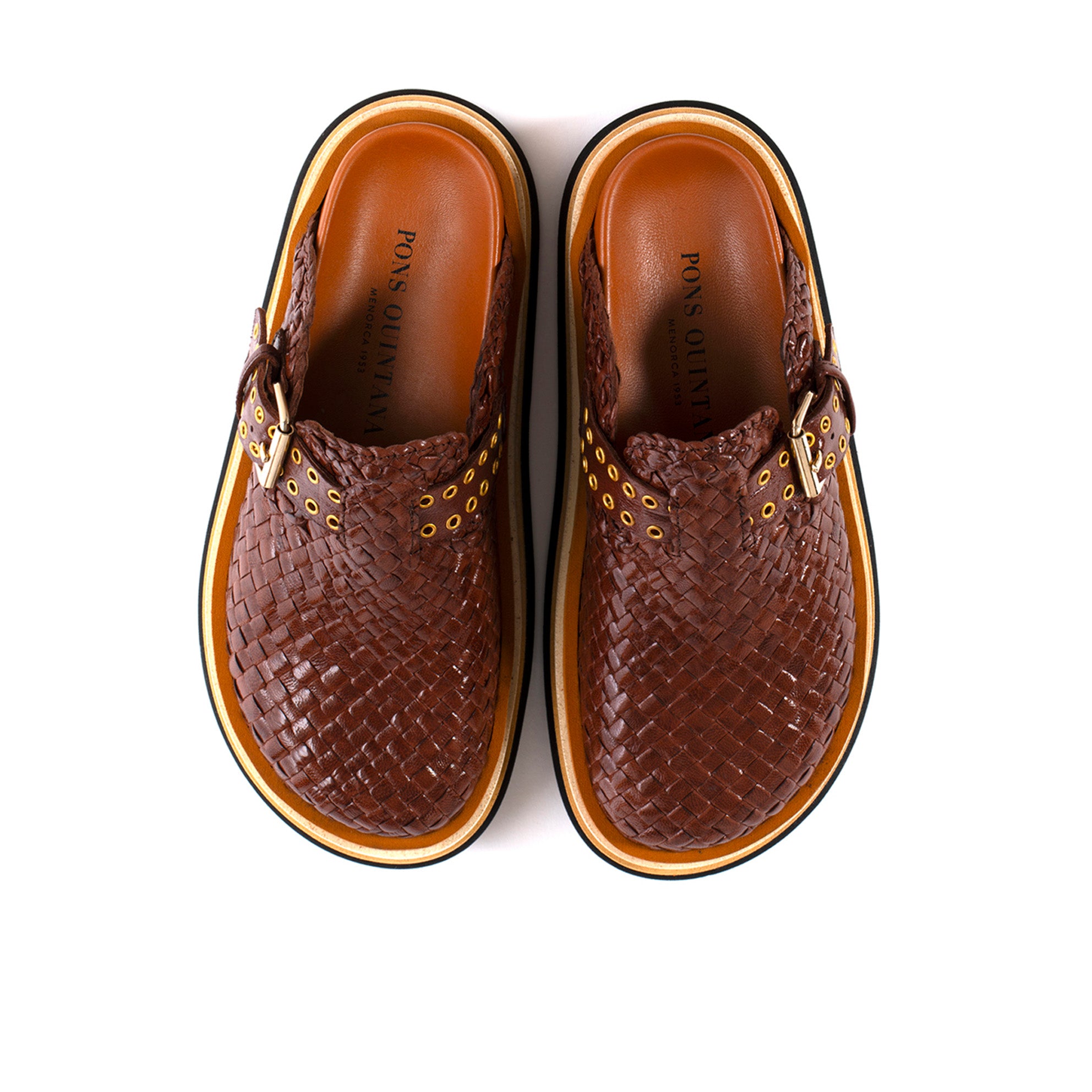 CAIMAN PLATFORM CLOG MAHOGANY