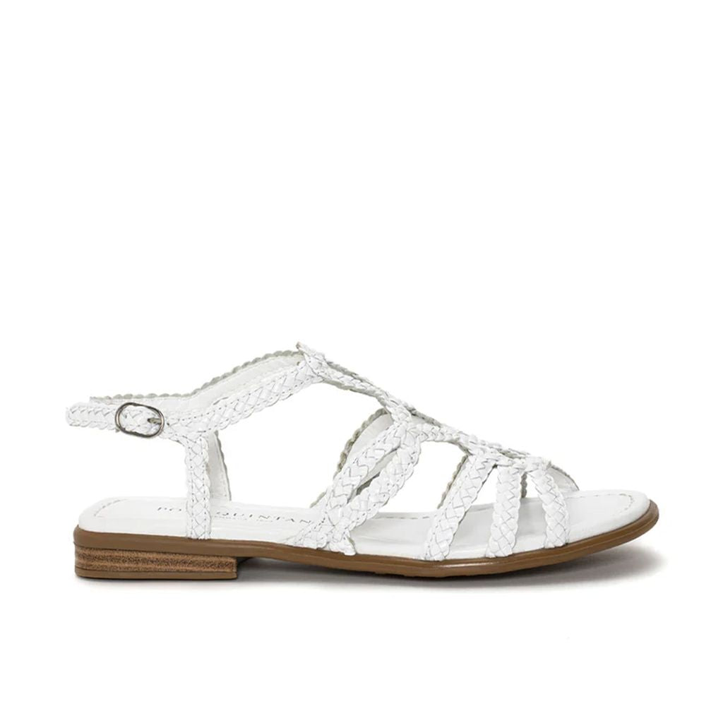TINA WHITE FLAT SANDAL