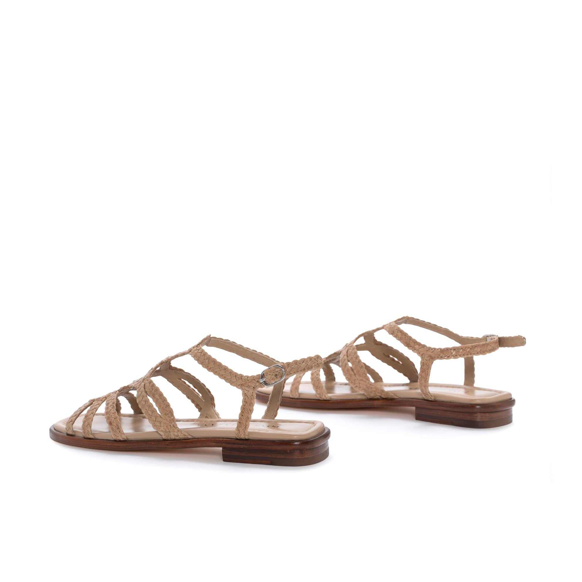 TINA TAUPE FLAT SANDAL