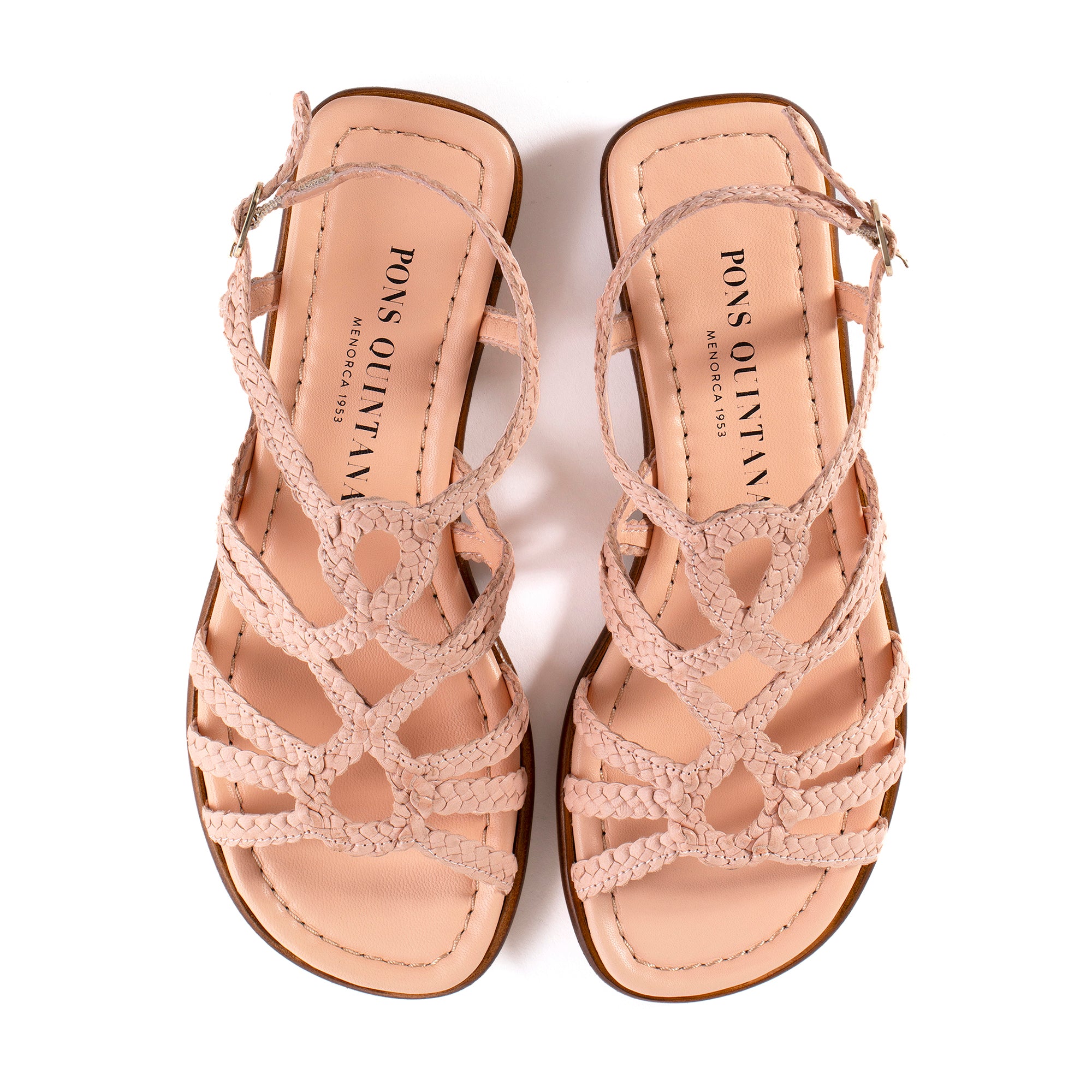 TINA WET WET NUDE FLAT SANDAL