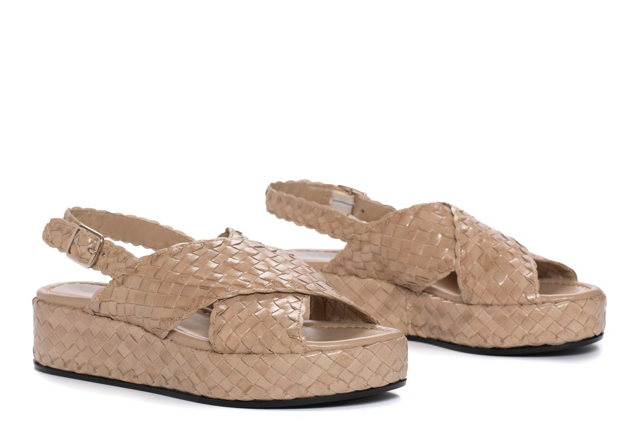 FORLI TAUPE PLATFORM SANDAL