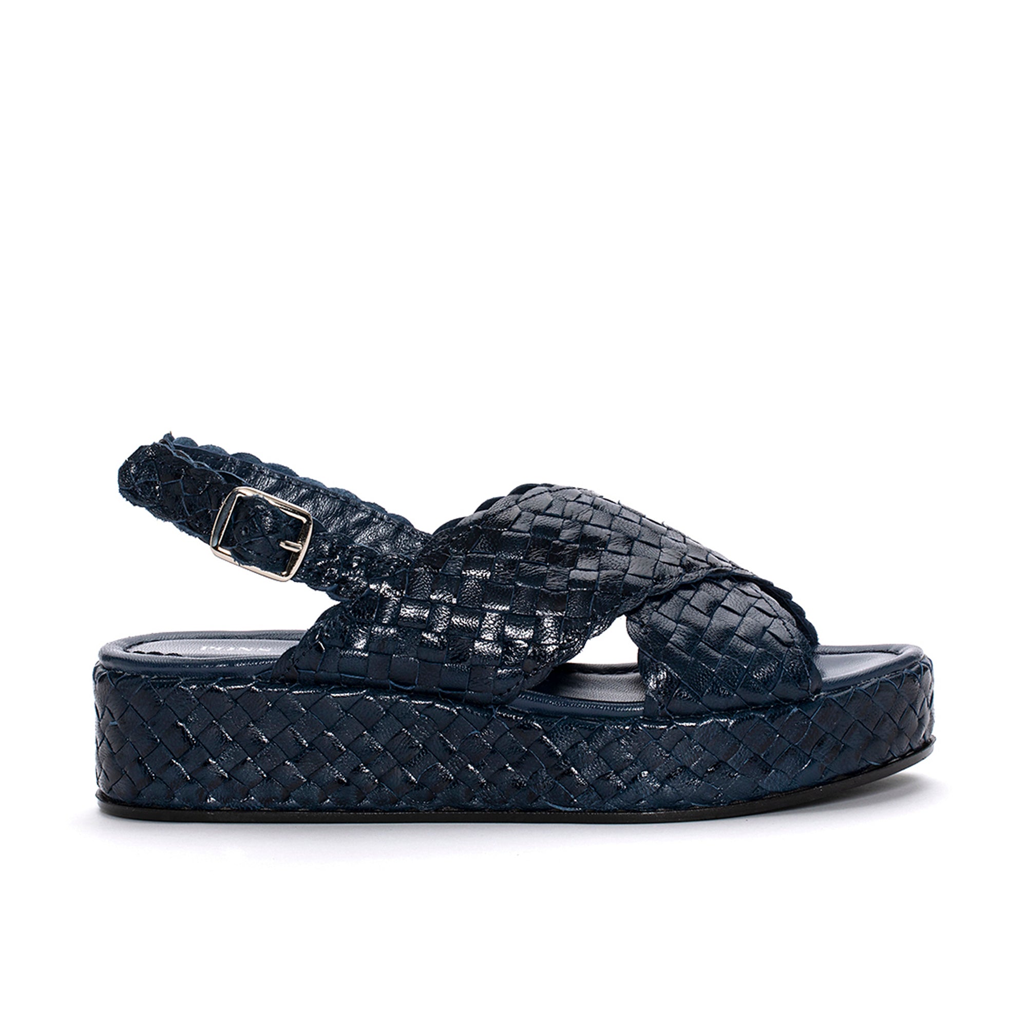 FORLI BLUE PLATFORM SANDAL