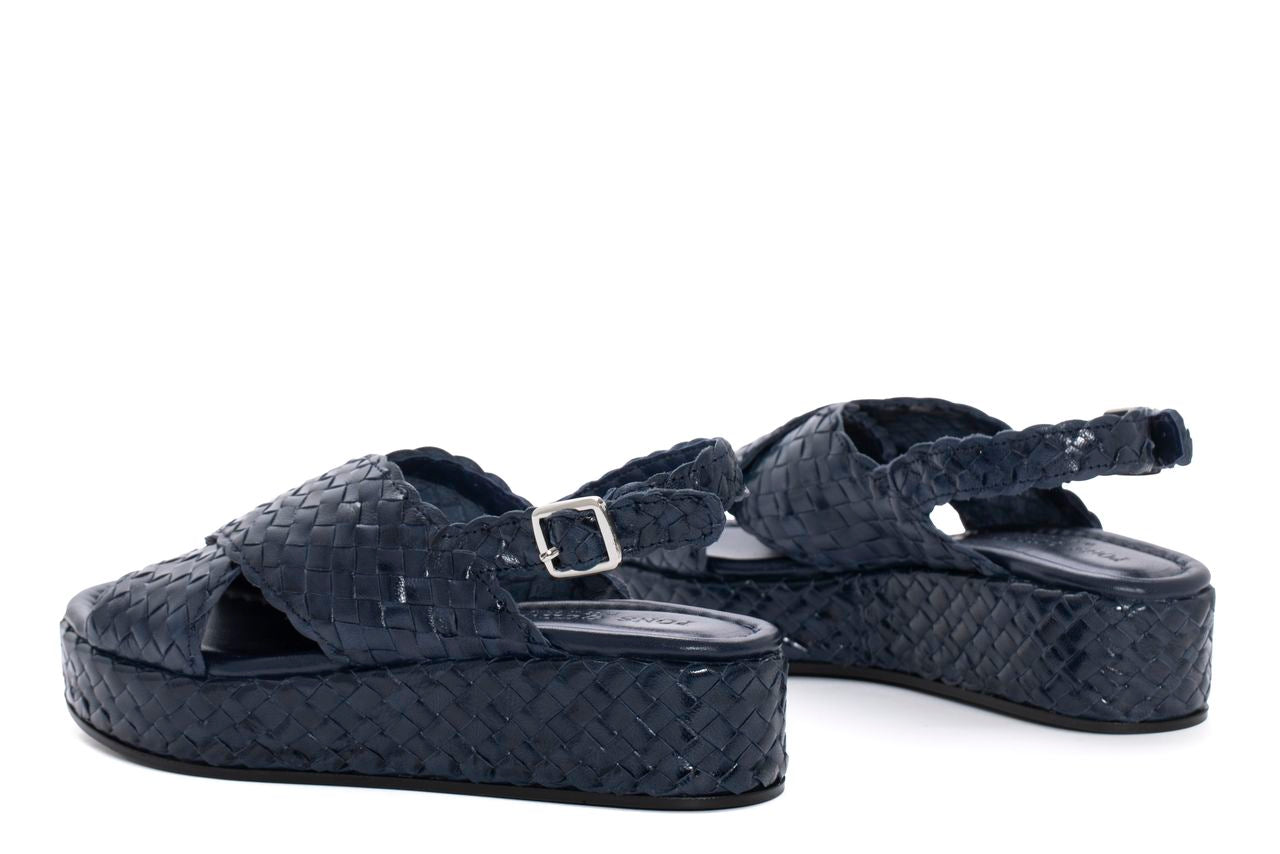 FORLI BLUE PLATFORM SANDAL