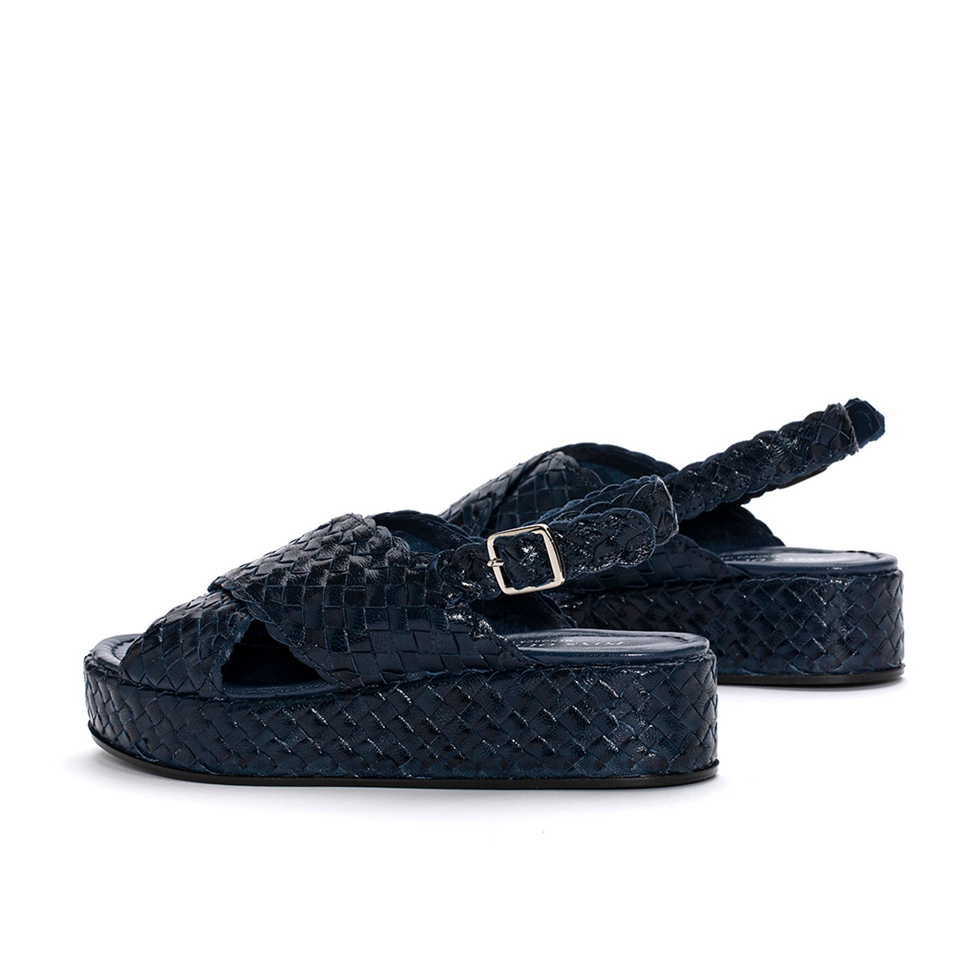 FORLI BLUE PLATFORM SANDAL