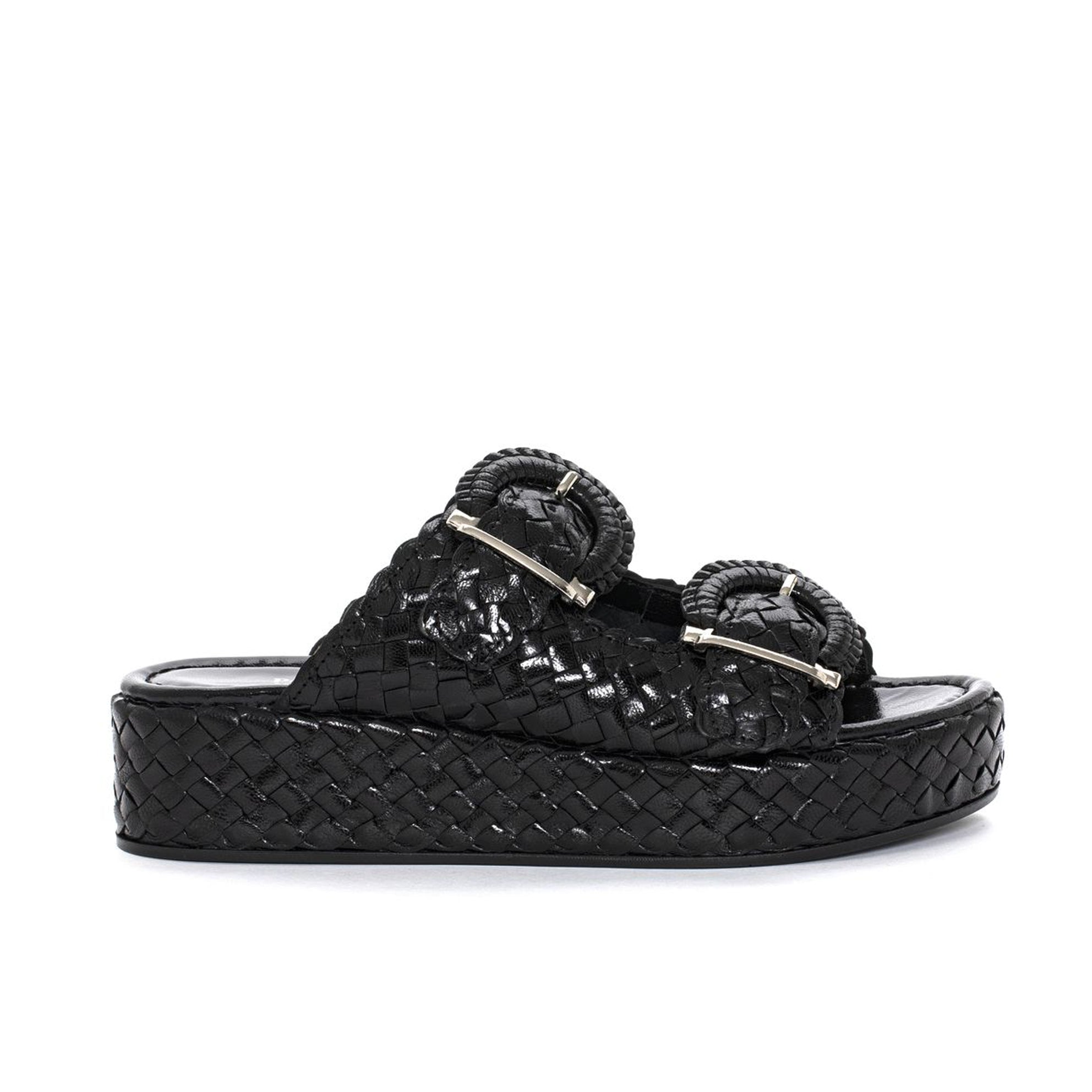 FORLI BLACK PLATFORM SANDAL